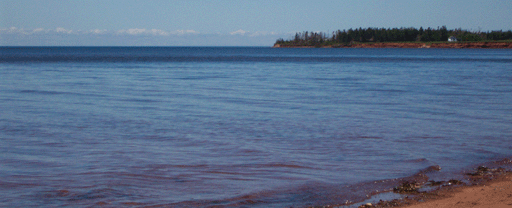 beach on the Northumberland Strait shore